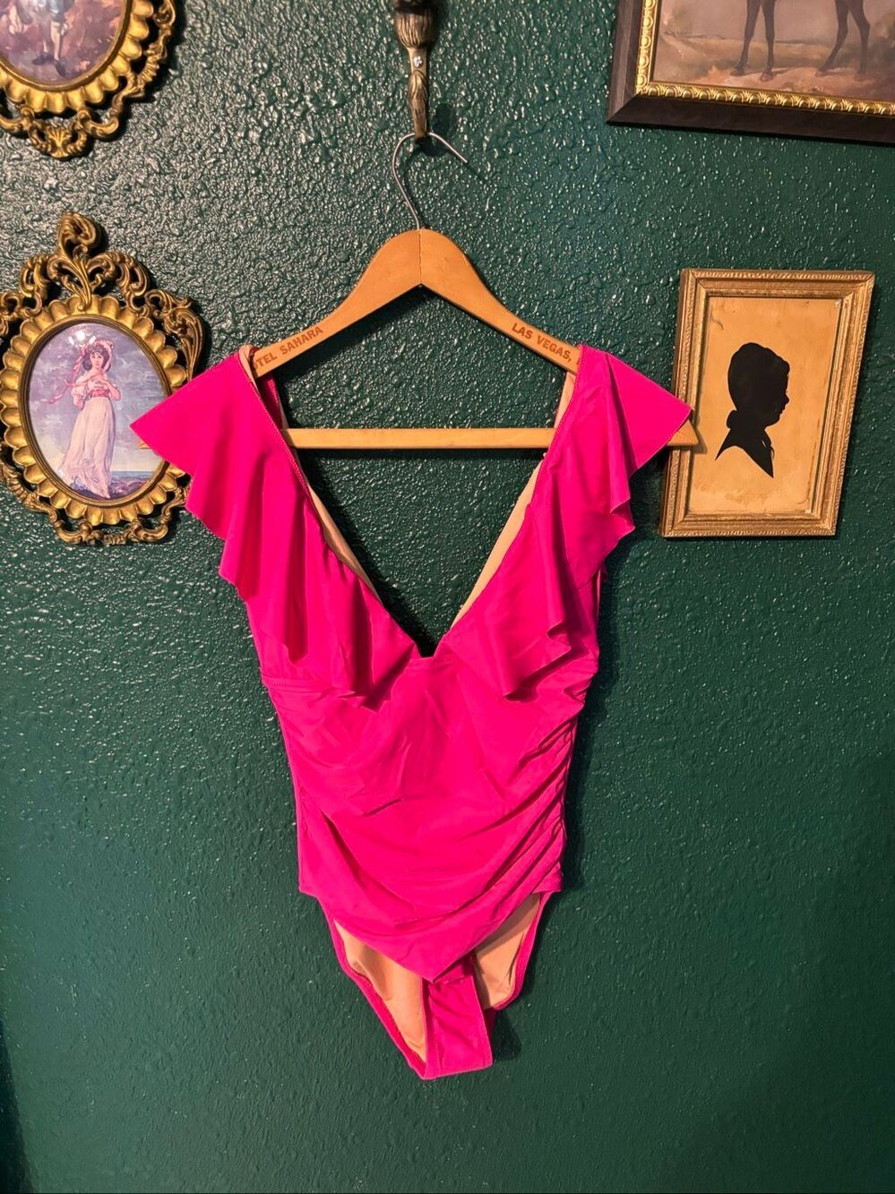 J.Crew Pink NWT One Piece Ruffle Swimsuit Sz 6